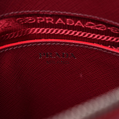Prada Saffiano Lux Promenade Backpack Cherry 6 of 11