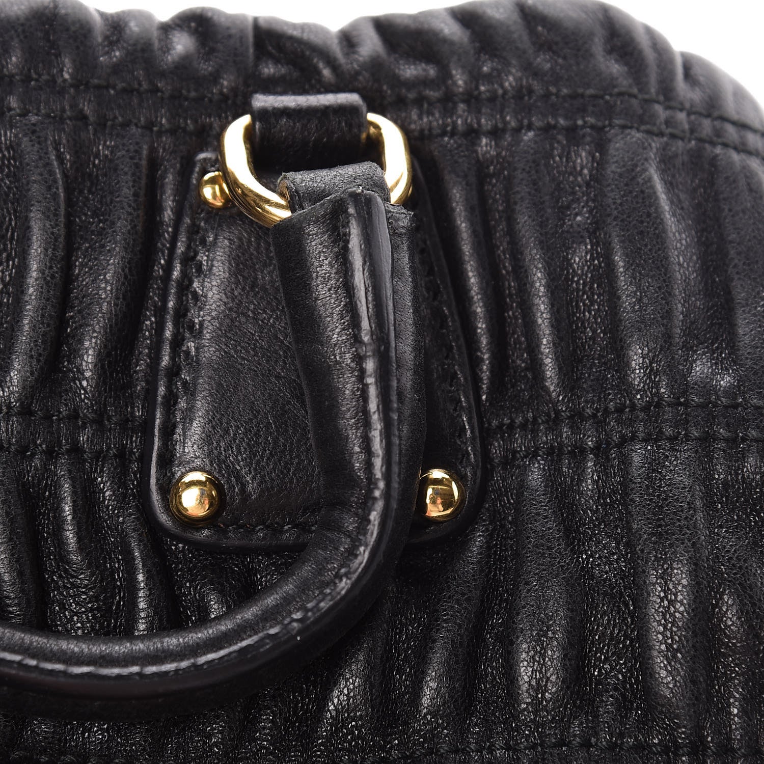 Prada Nappa Gaufre Mini Crossbody Bag Black 12 of 16