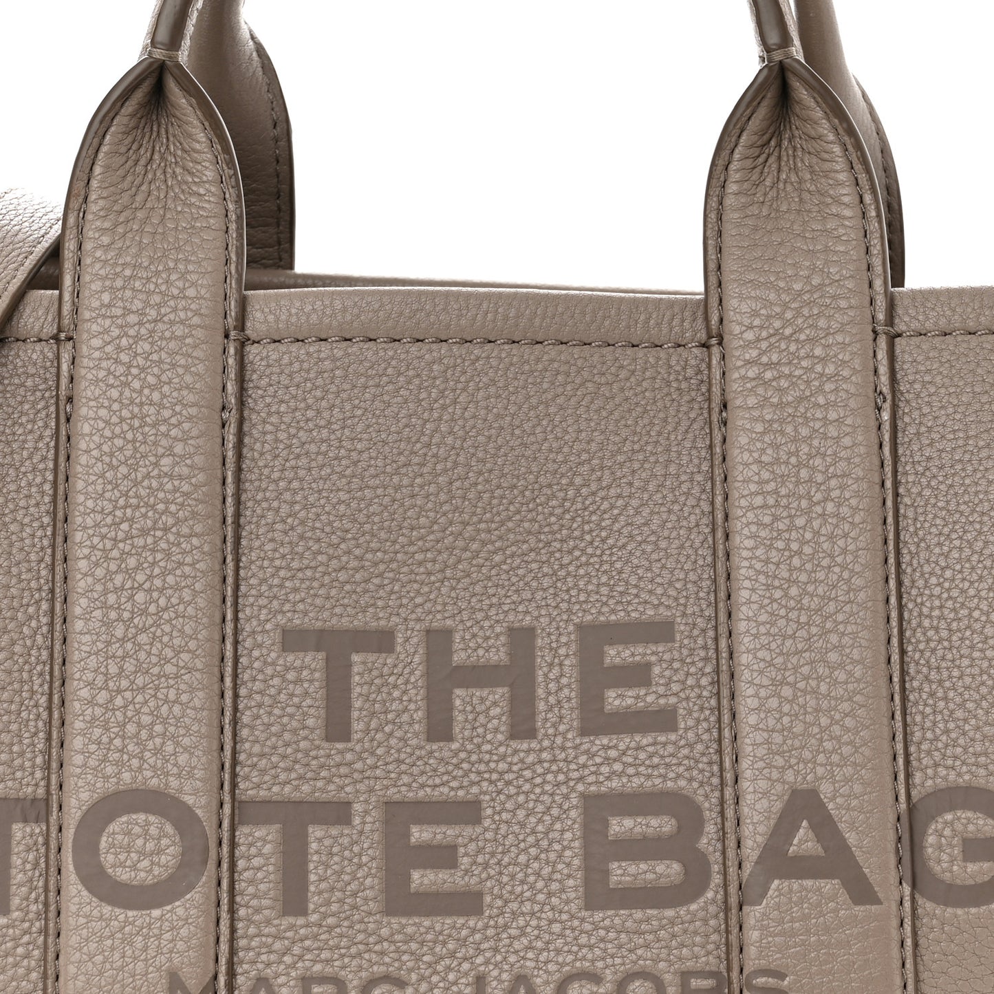 Grained Calfskin Small The Tote Bag Cement