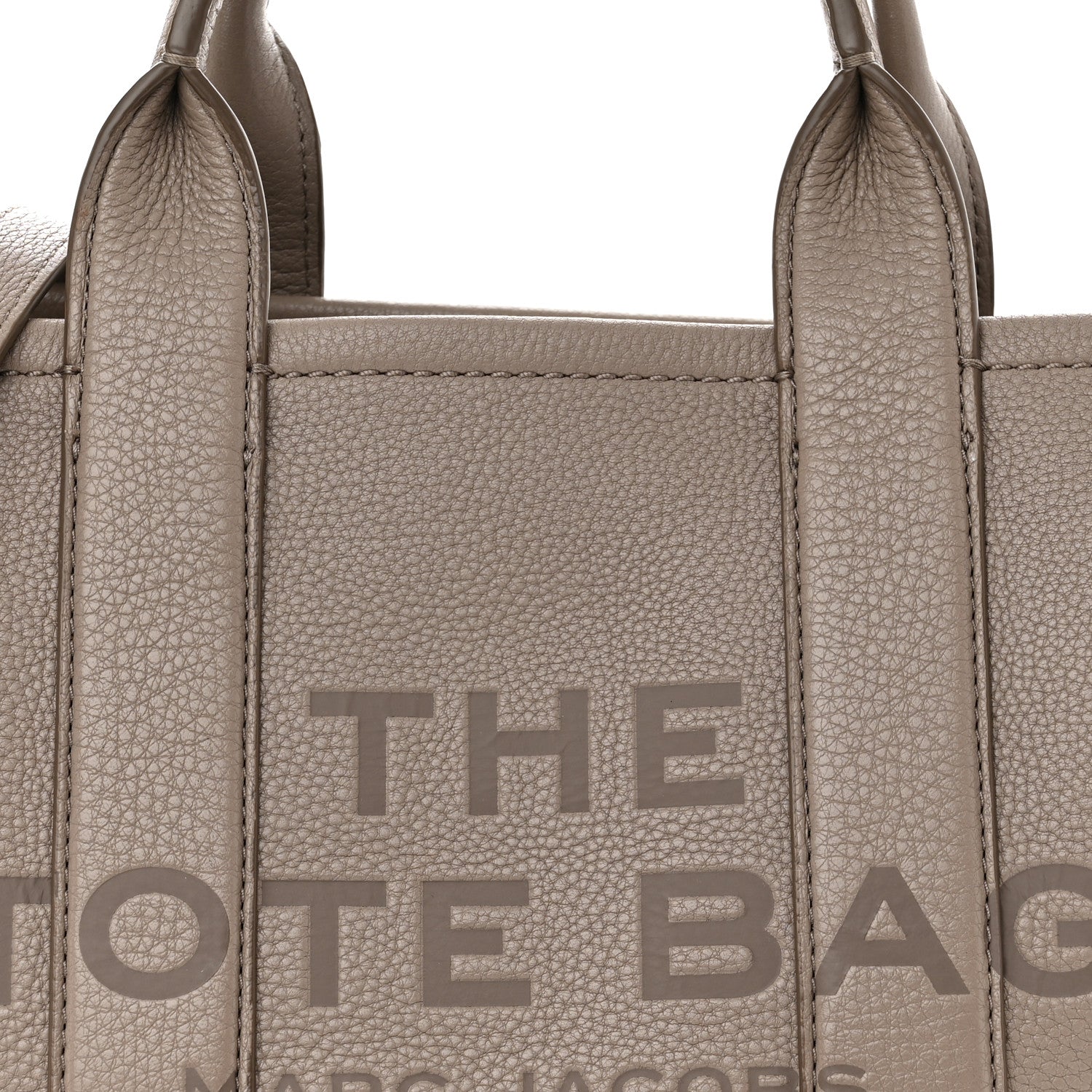 Marc Jacobs Grained Calfskin Small The Tote Bag Cement 9 of 13