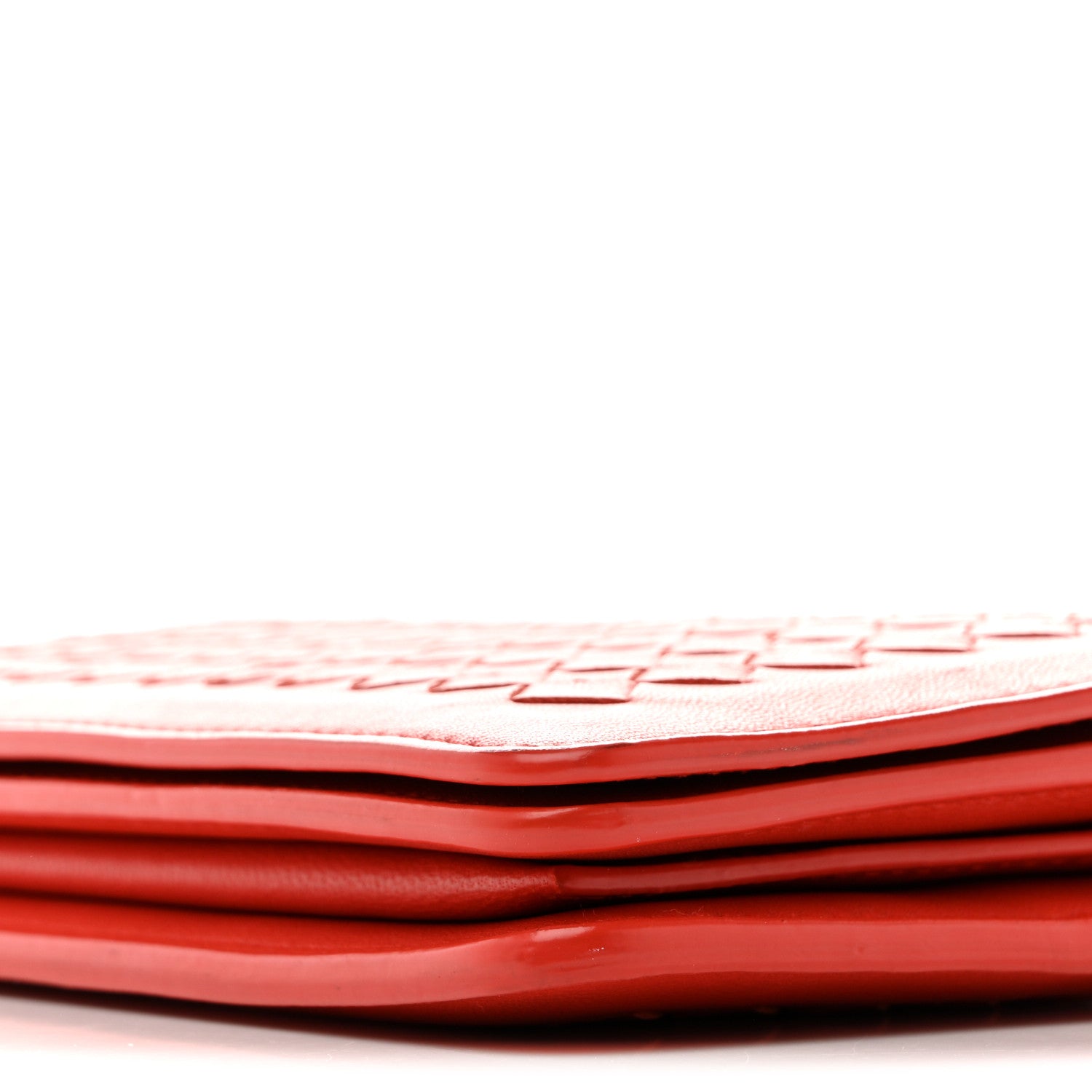 Bottega Veneta Nappa Intrecciato Continental Wallet on Chain Red 10 of 11