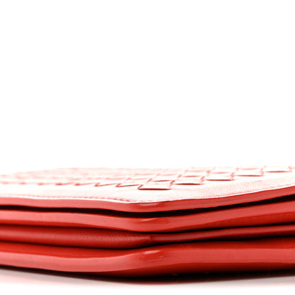 Bottega Veneta Nappa Intrecciato Continental Wallet on Chain Red 10 of 11