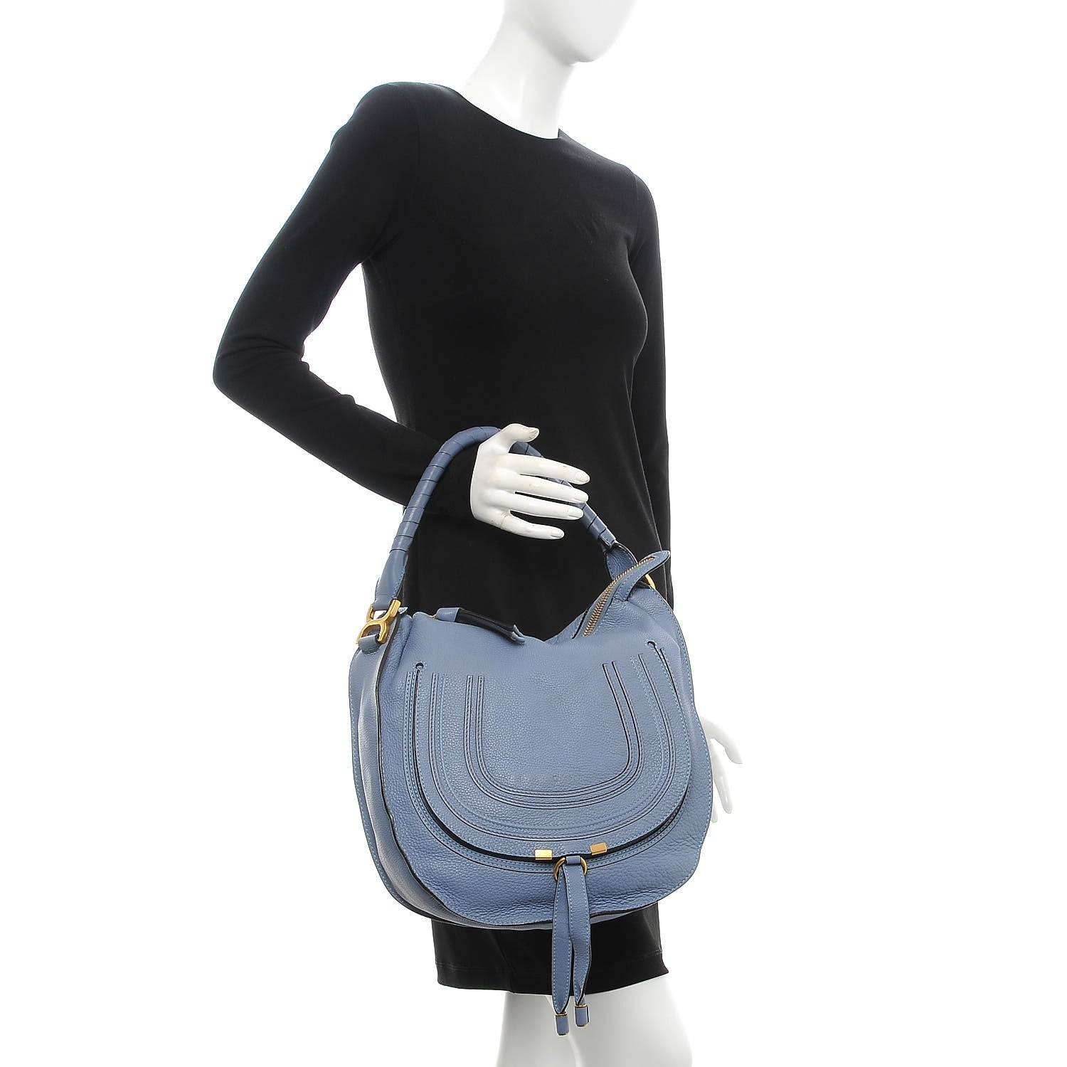 Chloe Calfskin Medium Marcie Hobo Skylight 2 of 8