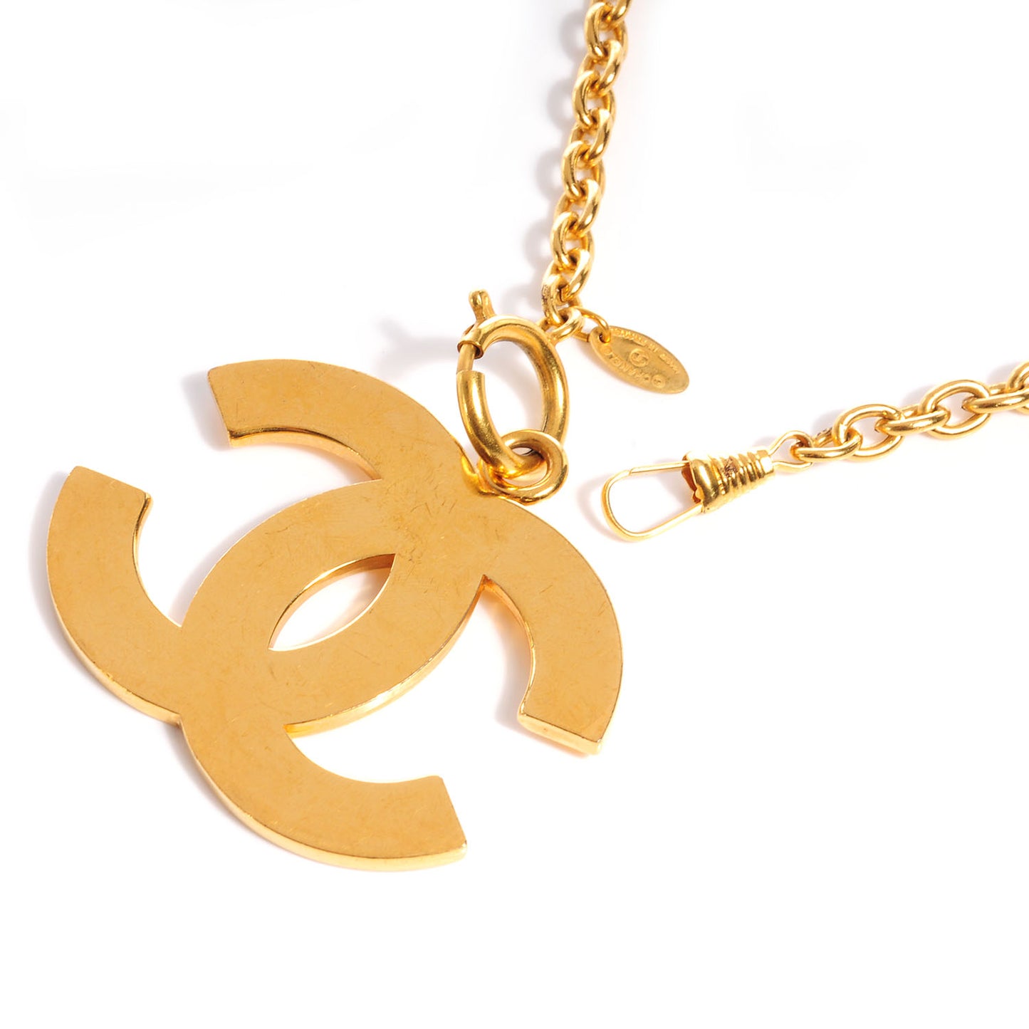 XL CC Long Necklace Gold