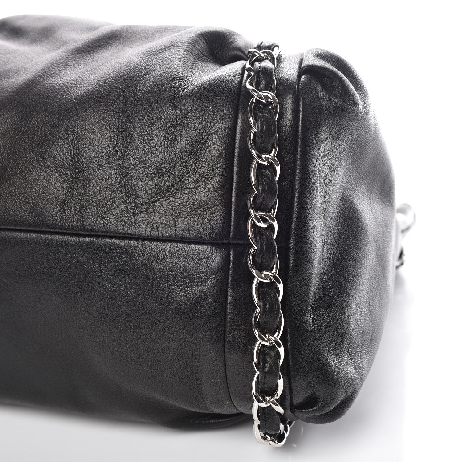 Chanel Lambskin Large Sharpei Shoulder Bag Black 6 of 9