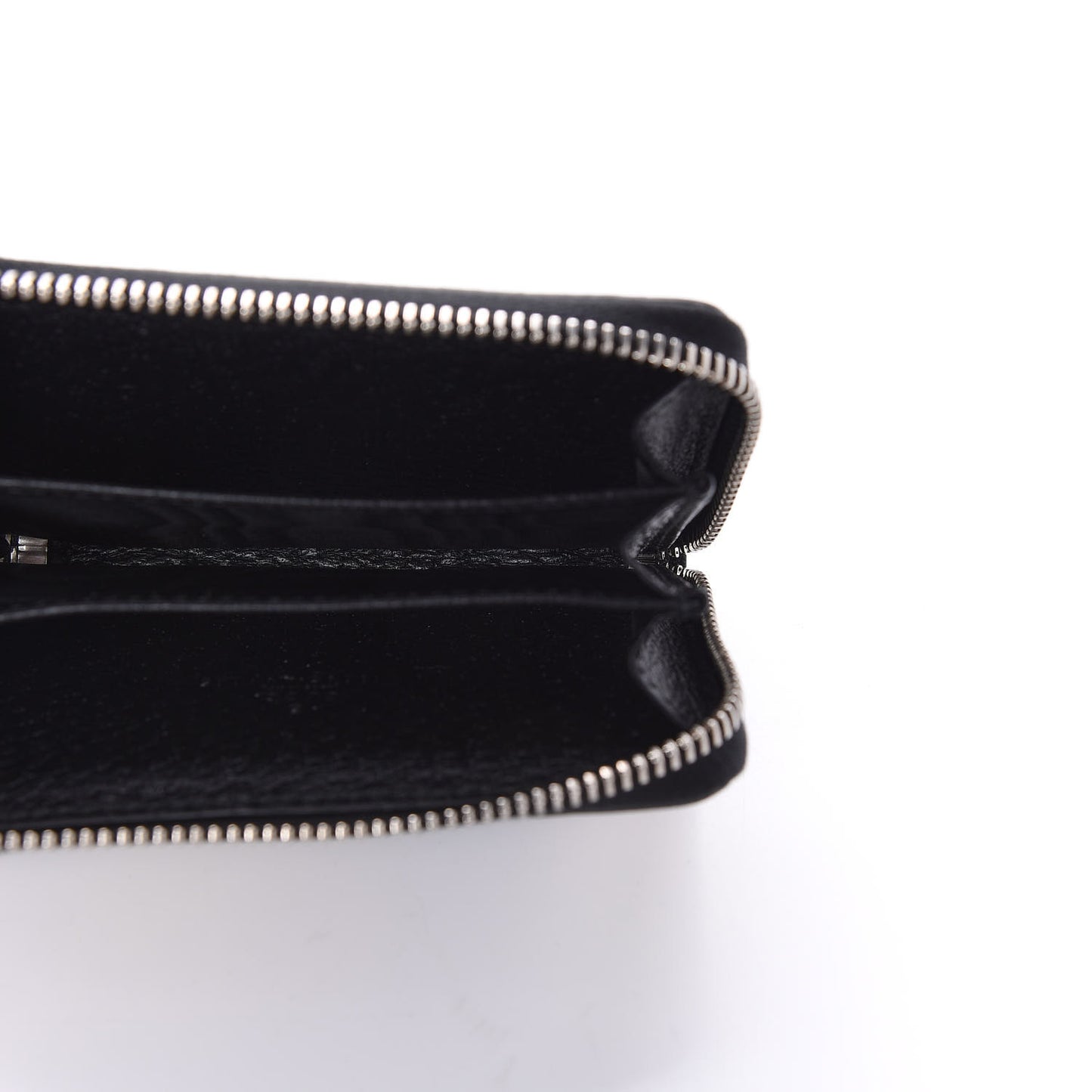 GG Supreme Monogram Psychedelic Zip Around Card Case Wallet Black
