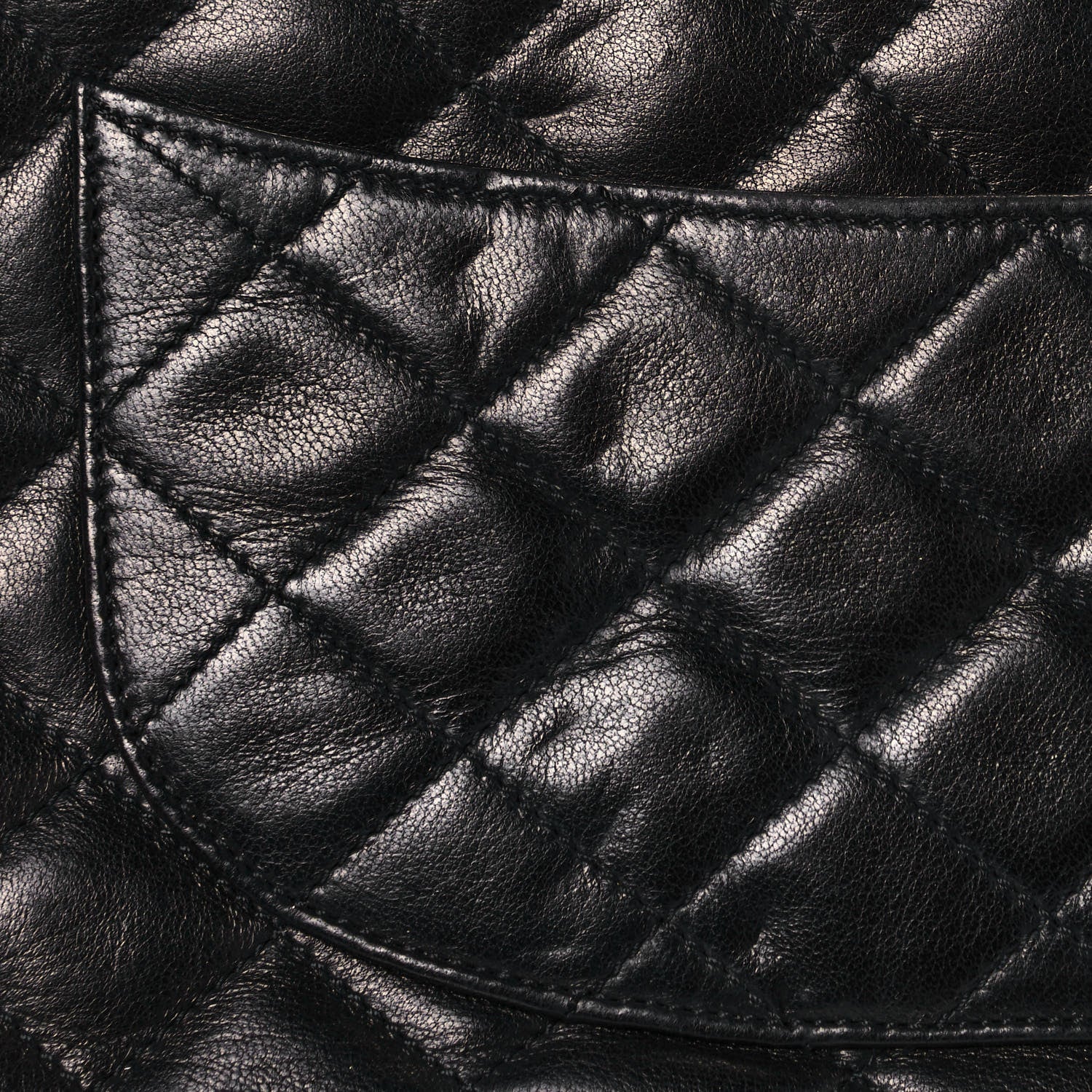 Chanel Lambskin Quilted Medium Double Flap Bag Black 12 of 19