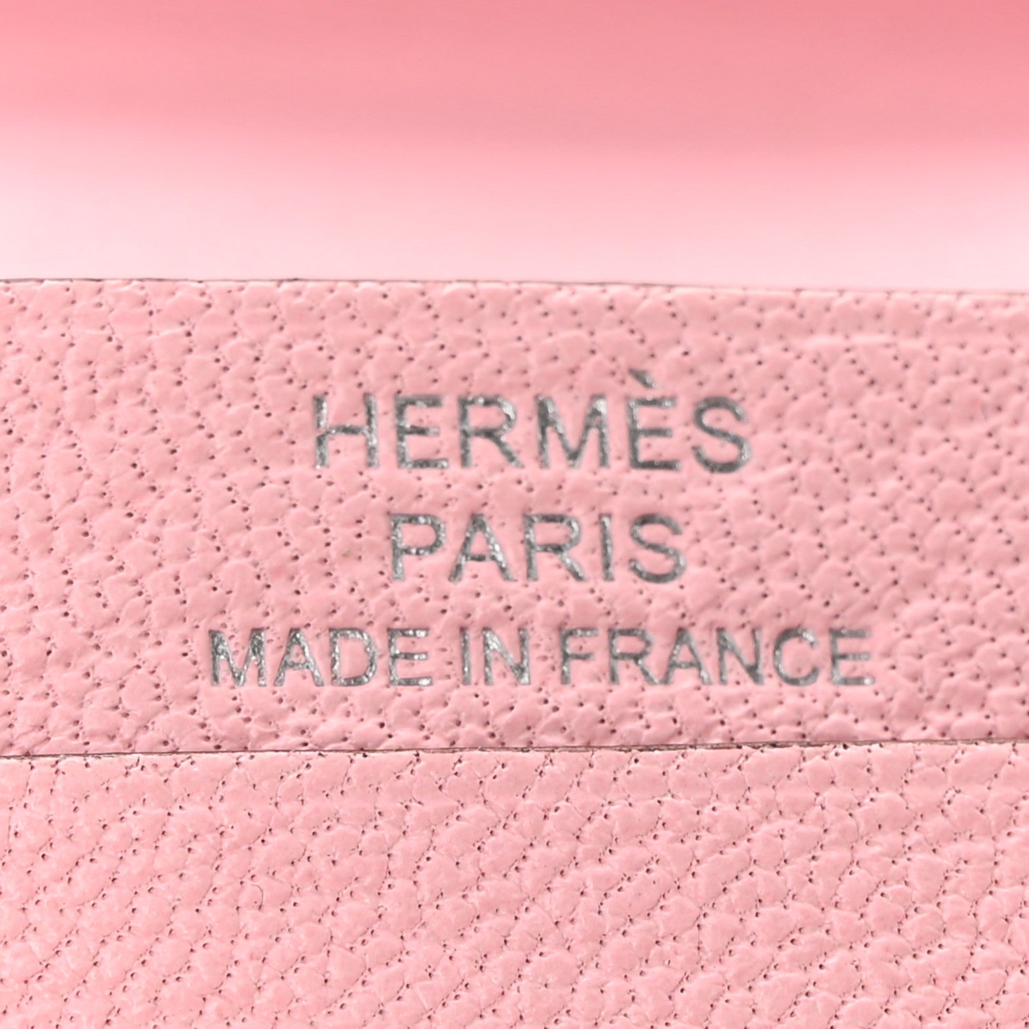 Hermes Chevre Mysore Bearn Card Holder Wallet Rose Sakura 6 of 8
