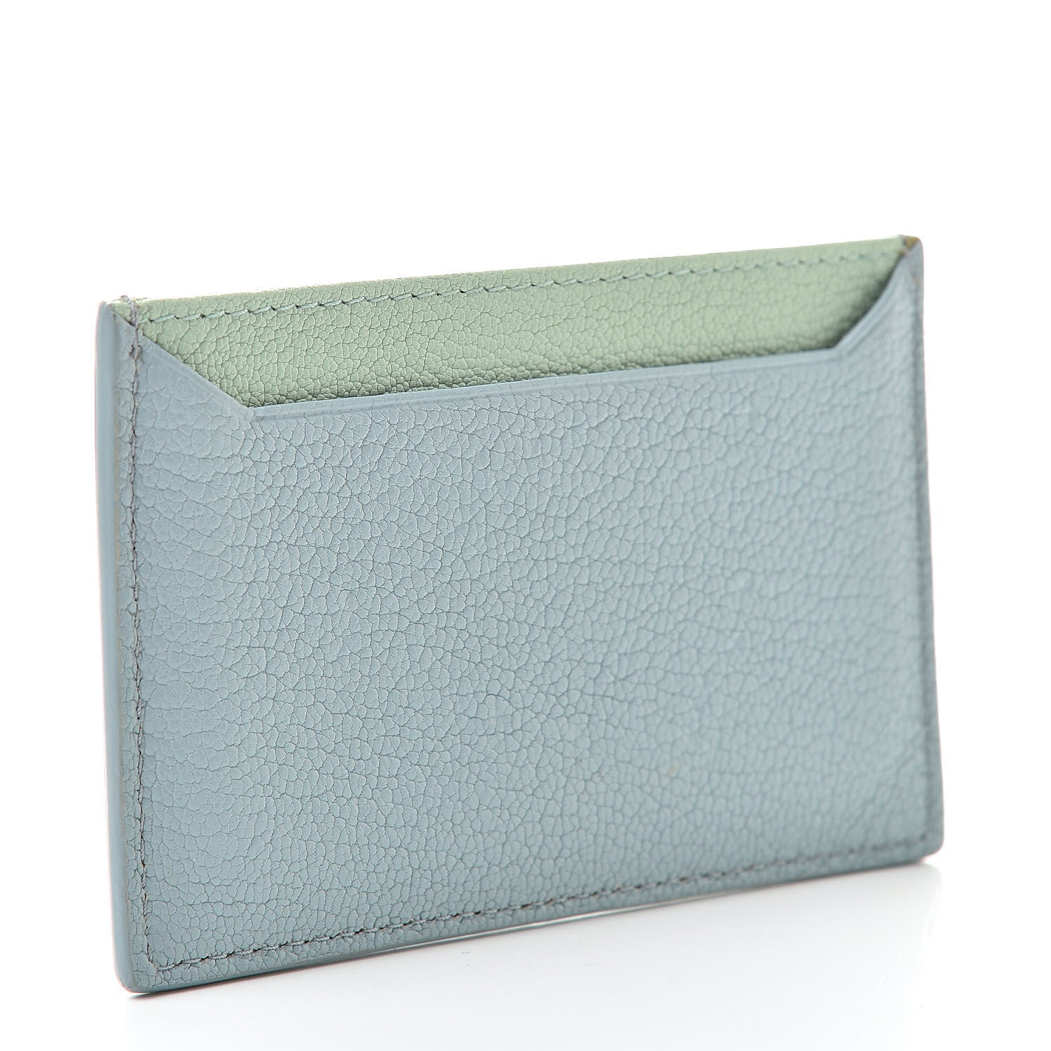 Miu Miu Goatskin Madras Card Case Lago Rugiada 3 of 9
