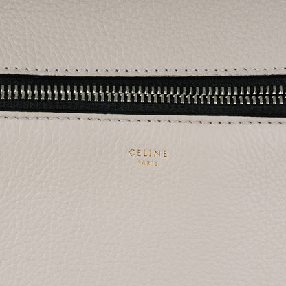 Celine Grained Calfskin Medium Edge Shoulder Bag Pearl Grey 6 of 9