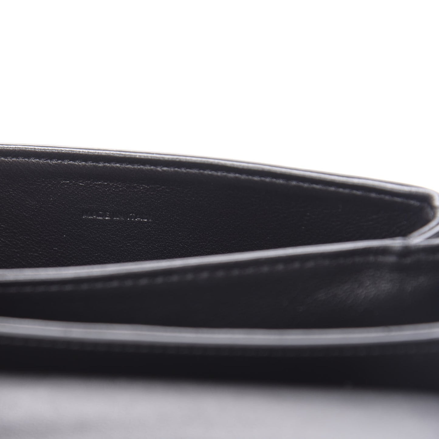 Shiny Calfskin Small C Bag Black