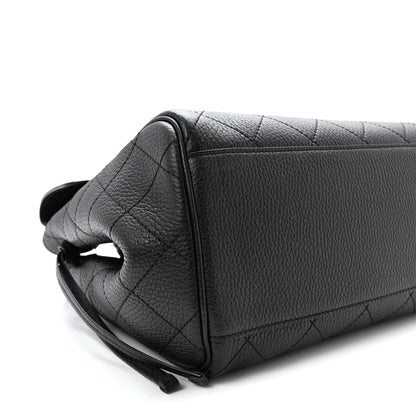 Chanel Grained Calfskin Stitched Urban Essentials Large Shopping Bag Black 9 of 10
