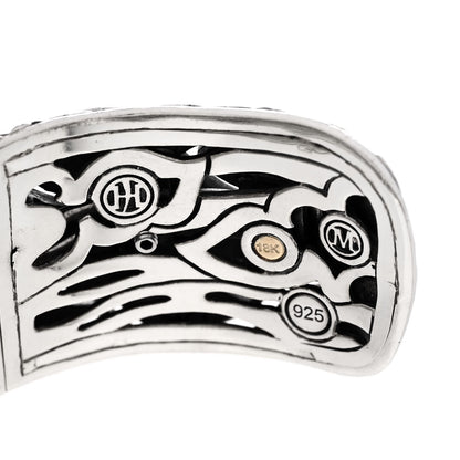 John Hardy Sterling Silver 18K Yellow Gold Legends Naga Kick Cuff Bracelet 3 of 4