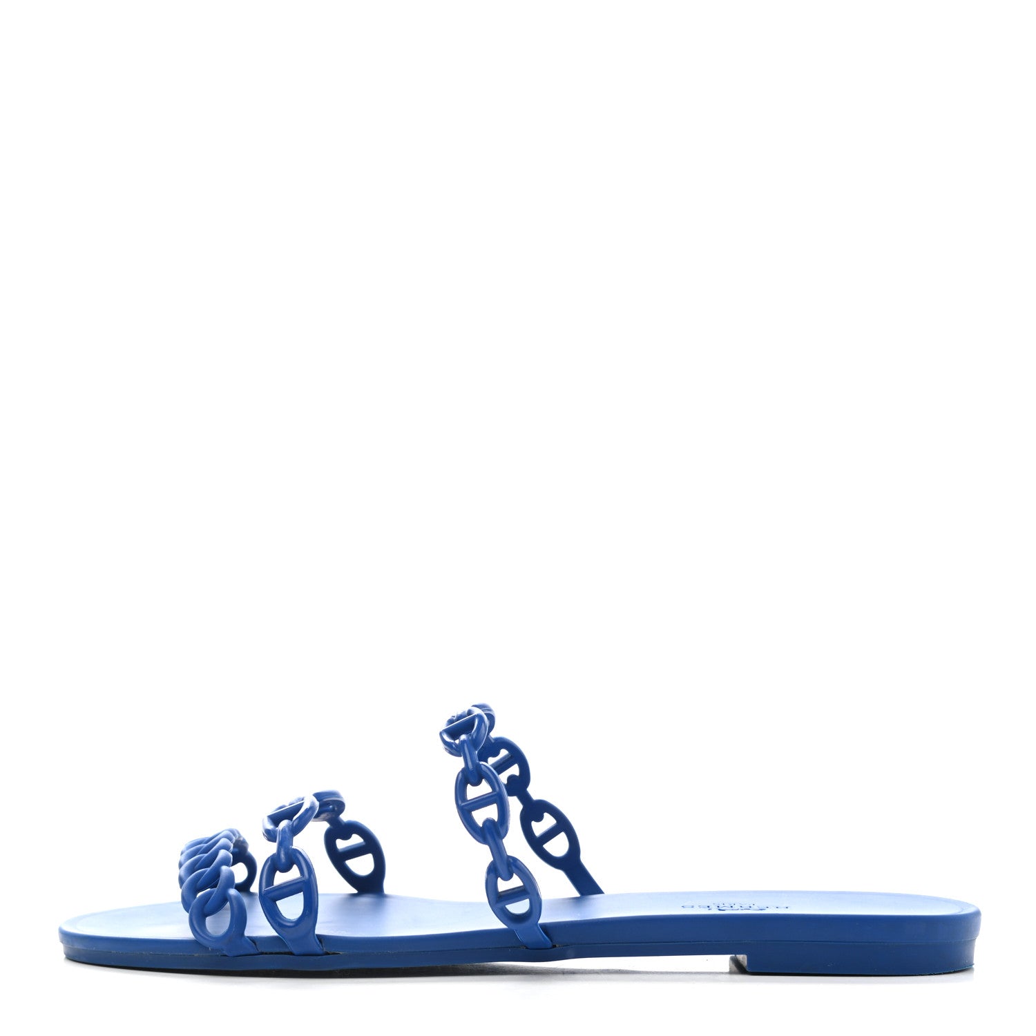 Hermes Rubber Chaine d'Ancre Rivage Sandals 39 Bleu Smalt 1 of 7