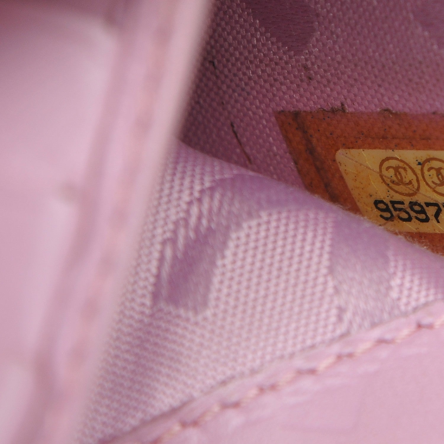 Chanel Calfskin Quilted Cambon Bi-Fold Wallet Pink Black 10 of 11