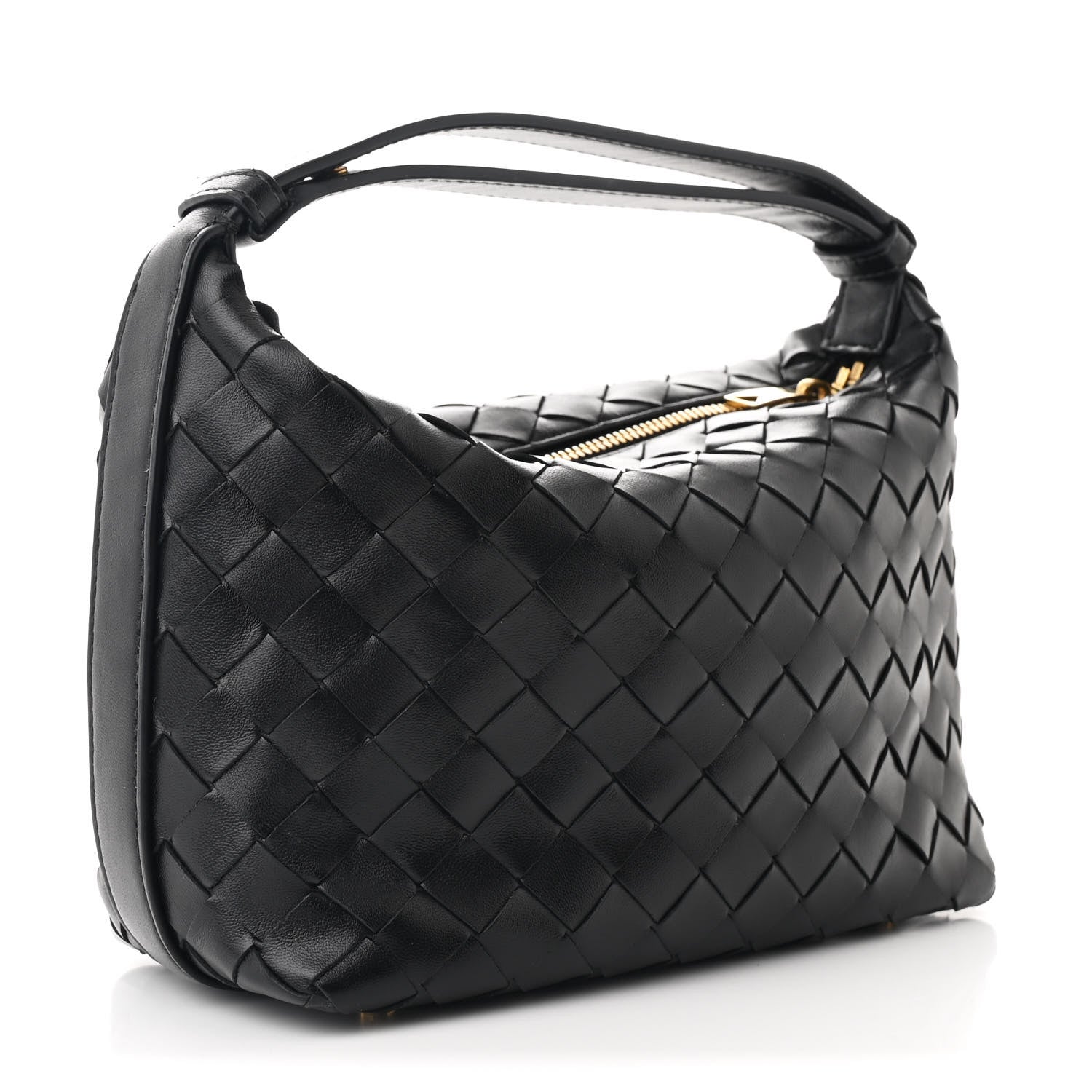 Bottega Veneta Calfskin Nappa Intrecciato Mini Wallace Black 3 of 11