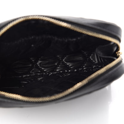 Chanel Caviar Quilted Small Curvy Pouch Cosmetic Case Black 5 of 8