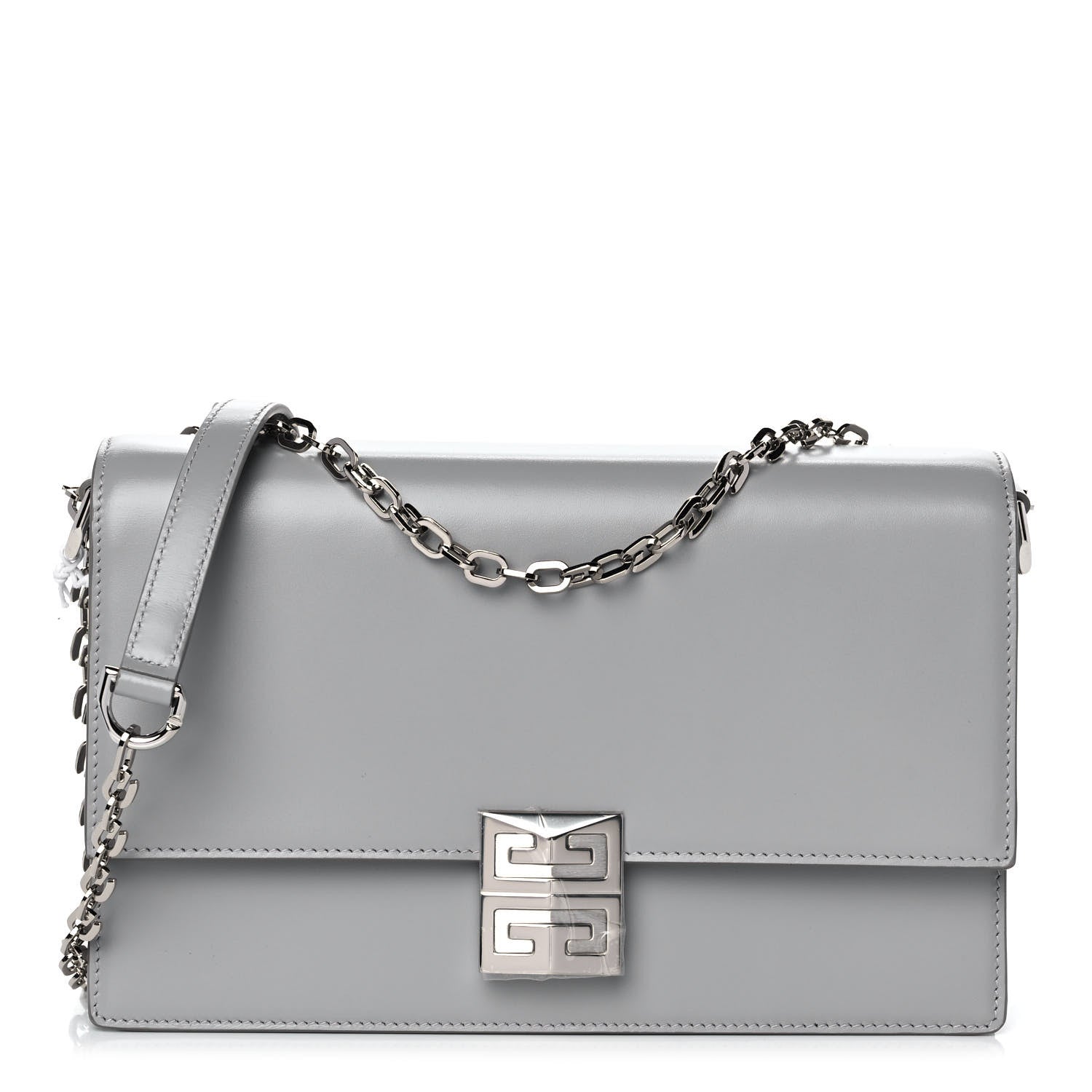 Givenchy Calfskin Medium 4G Chain Shoulder Bag Cloud Grey 1 of 10