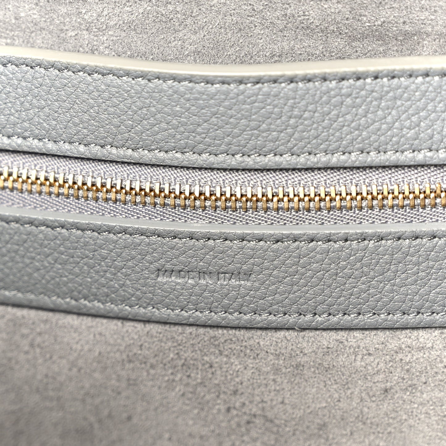 Soft Grained Calfskin Small Belt Cabas Phantom Grey