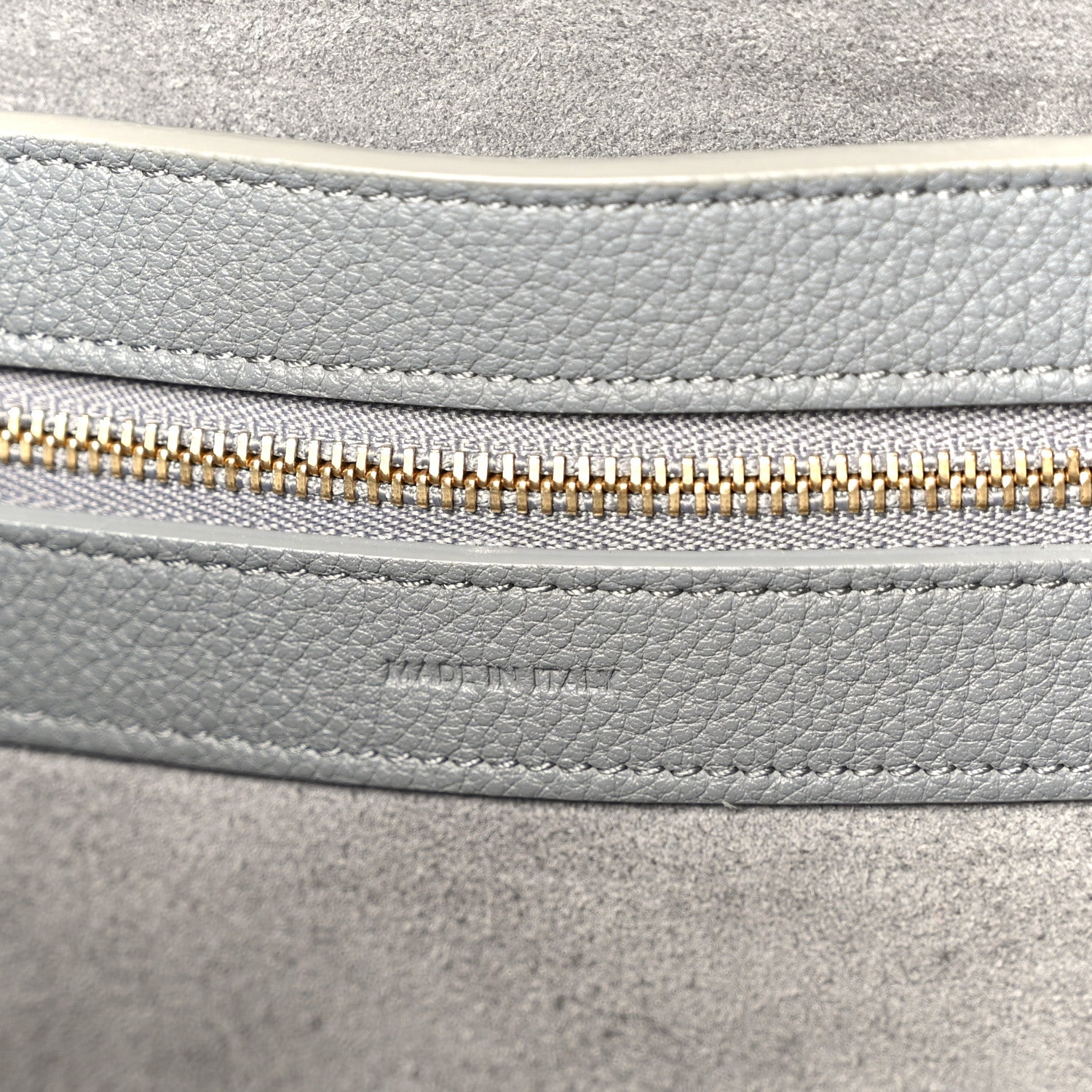 Celine Soft Grained Calfskin Small Belt Cabas Phantom Grey 6 of 11