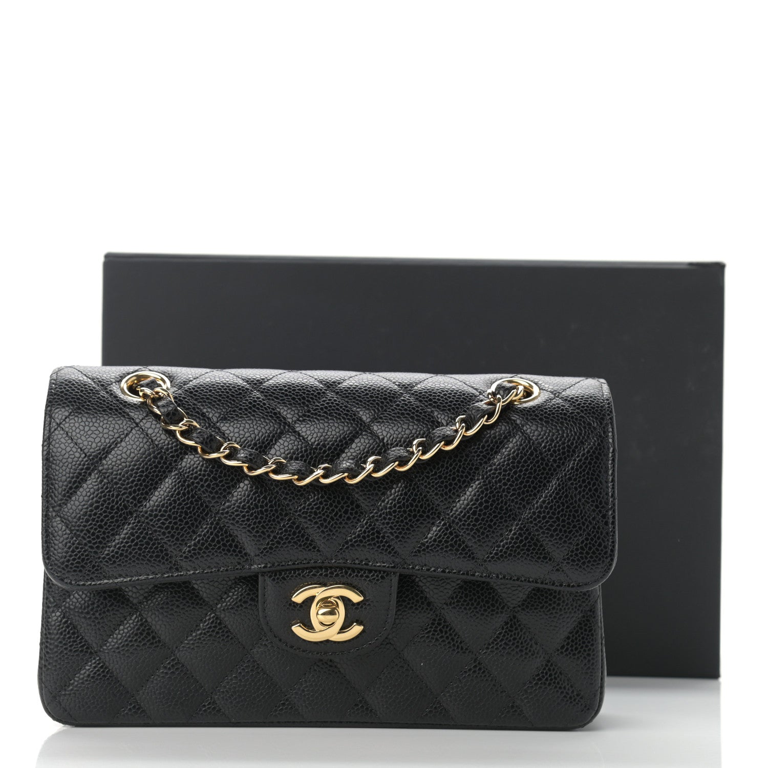 Chanel Caviar Quilted Small Double Flap Black 11 of 11