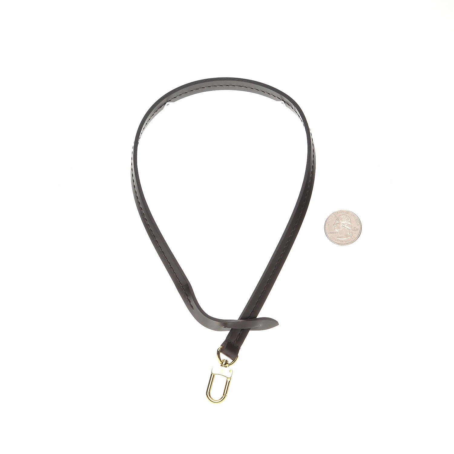Louis Vuitton Calfskin Pochette Accessories Strap Brown 2 of 4