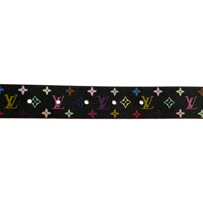 Louis Vuitton Monogram Multicolor Ceinture Belt 80 32 Black 8 of 8