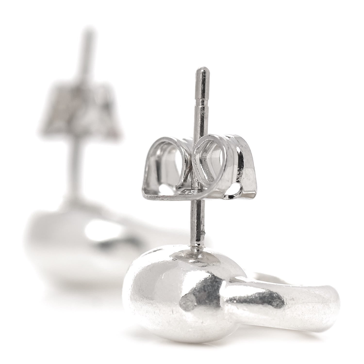 Tiffany Sterling Silver 11mm Elsa Peretti Eternal Circle Earrings 3 of 5