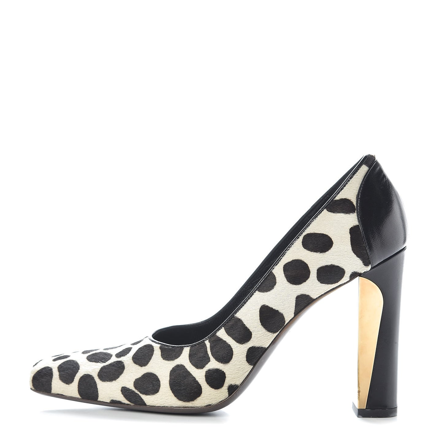 Pony Hair Polka Dot Pumps 39