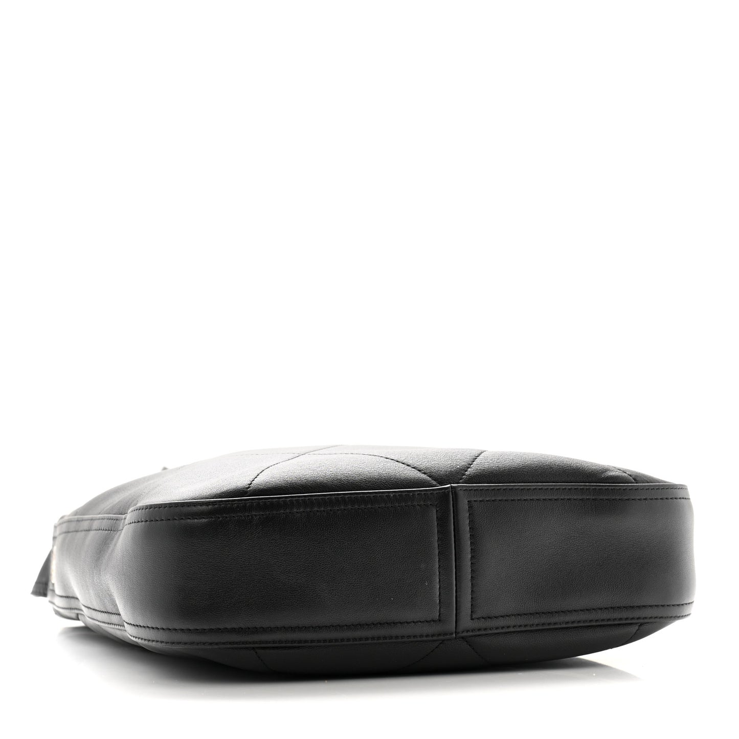 Calfskin Stitched Easy Mood Hobo Black