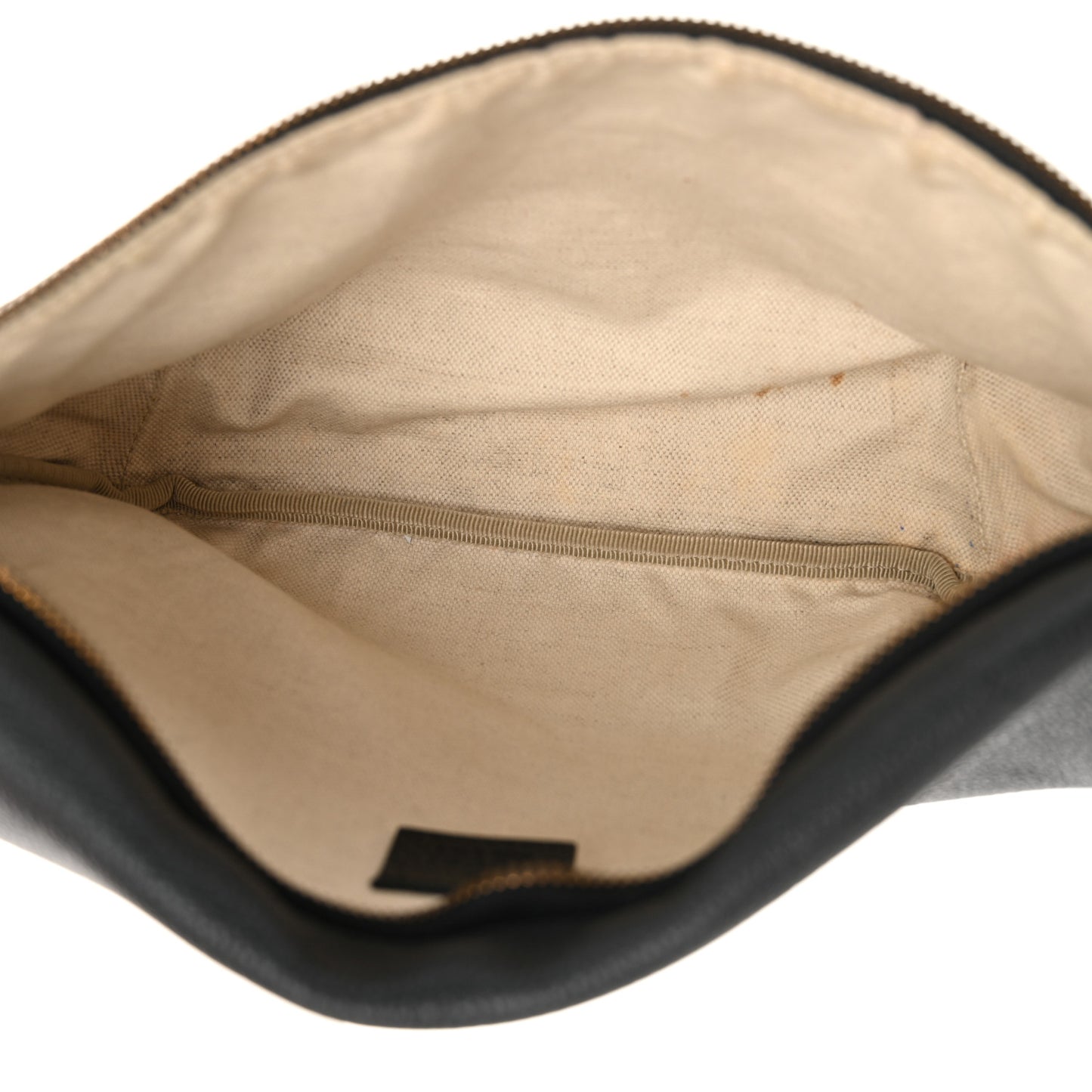 Grained Calfskin Small Logo Belt Bag Black