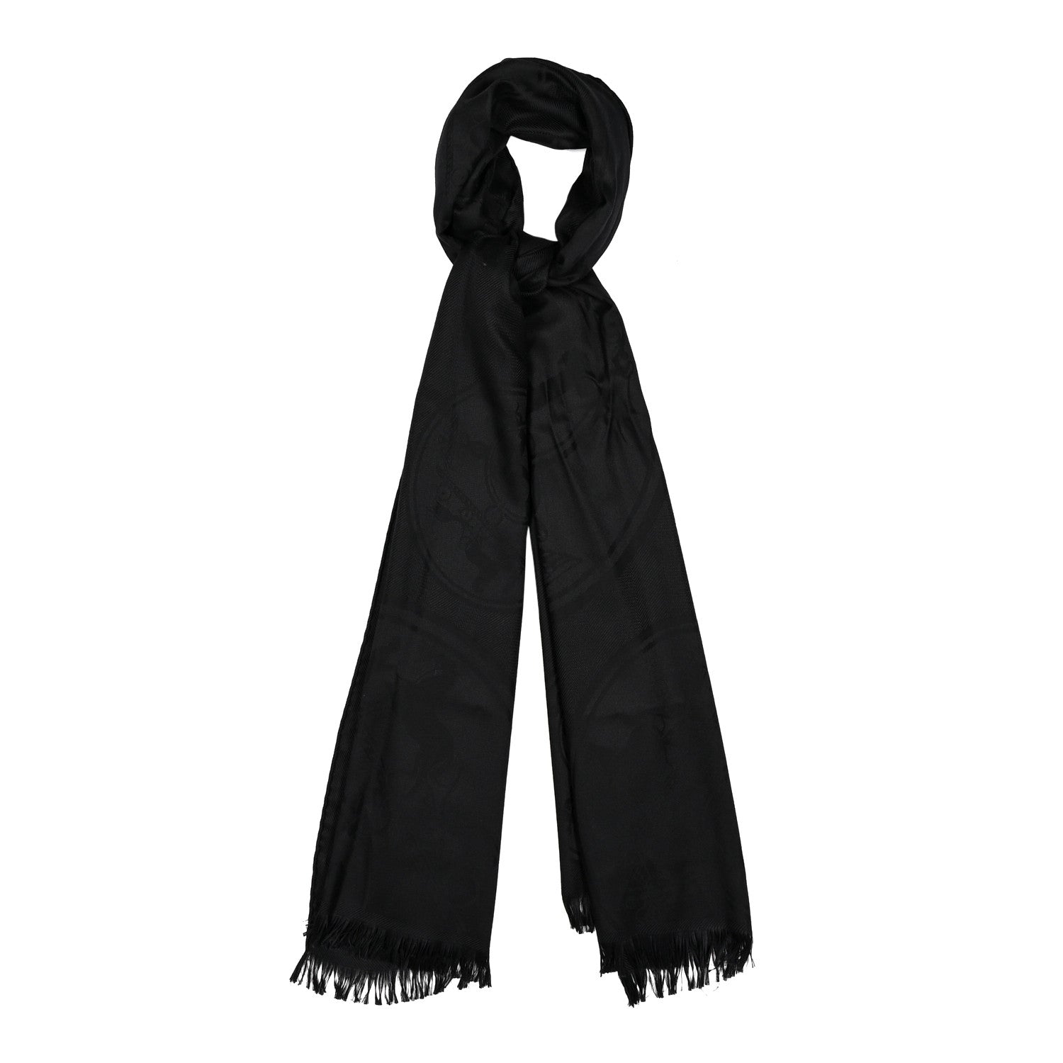 Hermes Cashmere Silk New Libris Confettis D'Ex Libris Stole Black 1 of 4