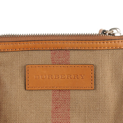 Burberry Canvas Mega Check Mini Ashby Tassel Crossbody Saddle Brown 7 of 9