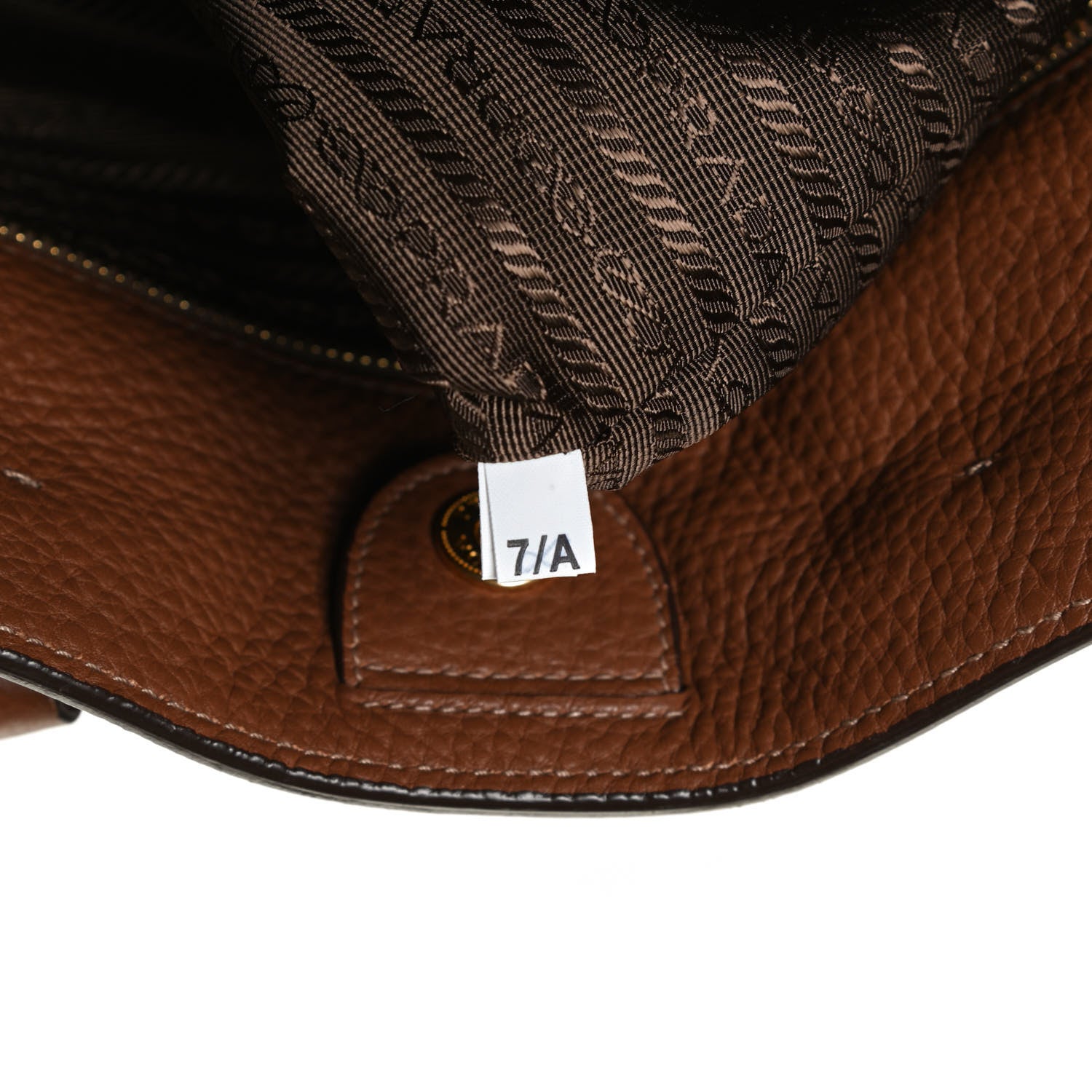 Prada Vitello Daino Shopping Tote Palissandro 6 of 9