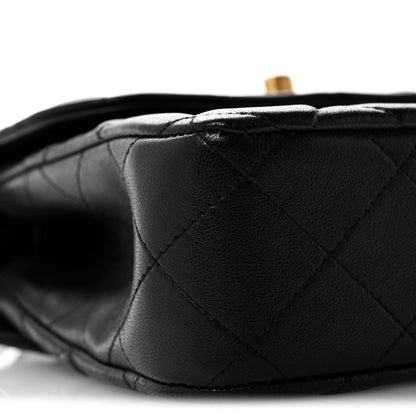 Chanel Lambskin Quilted Crossbody Flap Black 9 of 14