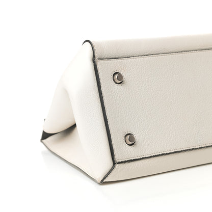 Celine Grained Calfskin Medium Edge Shoulder Bag White 8 of 9