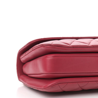 Chanel Lambskin Quilted Small Trendy CC Flap Dual Handle Bag Dark Pink 9 of 10