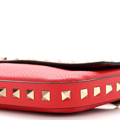 Valentino Garavani Grainy Calfskin Rockstud Crossbody Pouch Rouge Pur 9 of 9