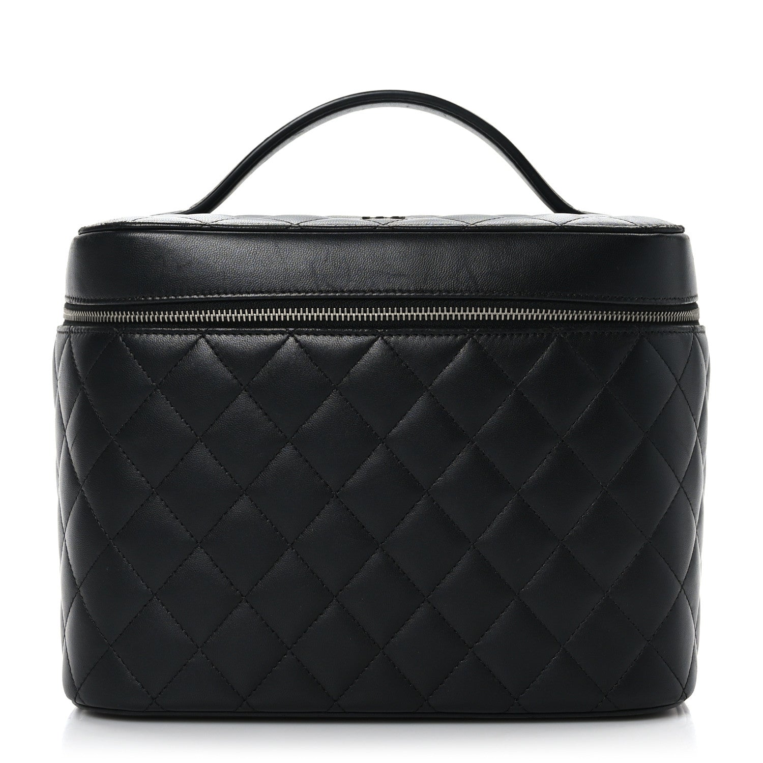 Chanel Lambskin Quilted Vanity Pouch Black 1 of 12