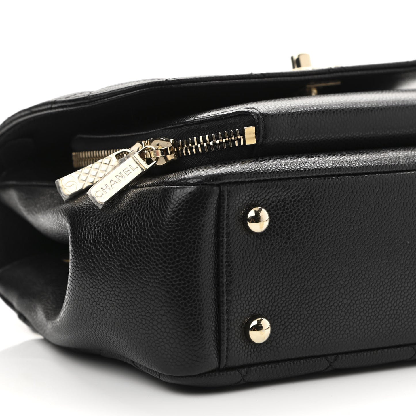 Caviar Quilted Small Business Affinity Flap Black