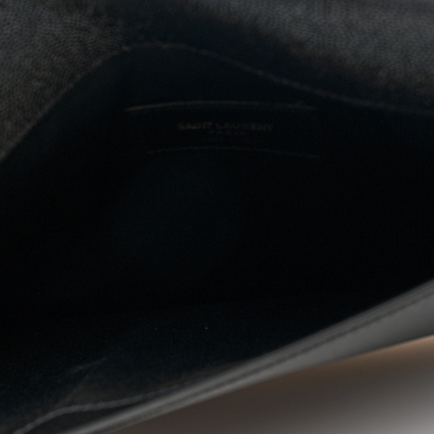 Saint Laurent Grain De Poudre Uptown Pouch Black 5 of 7