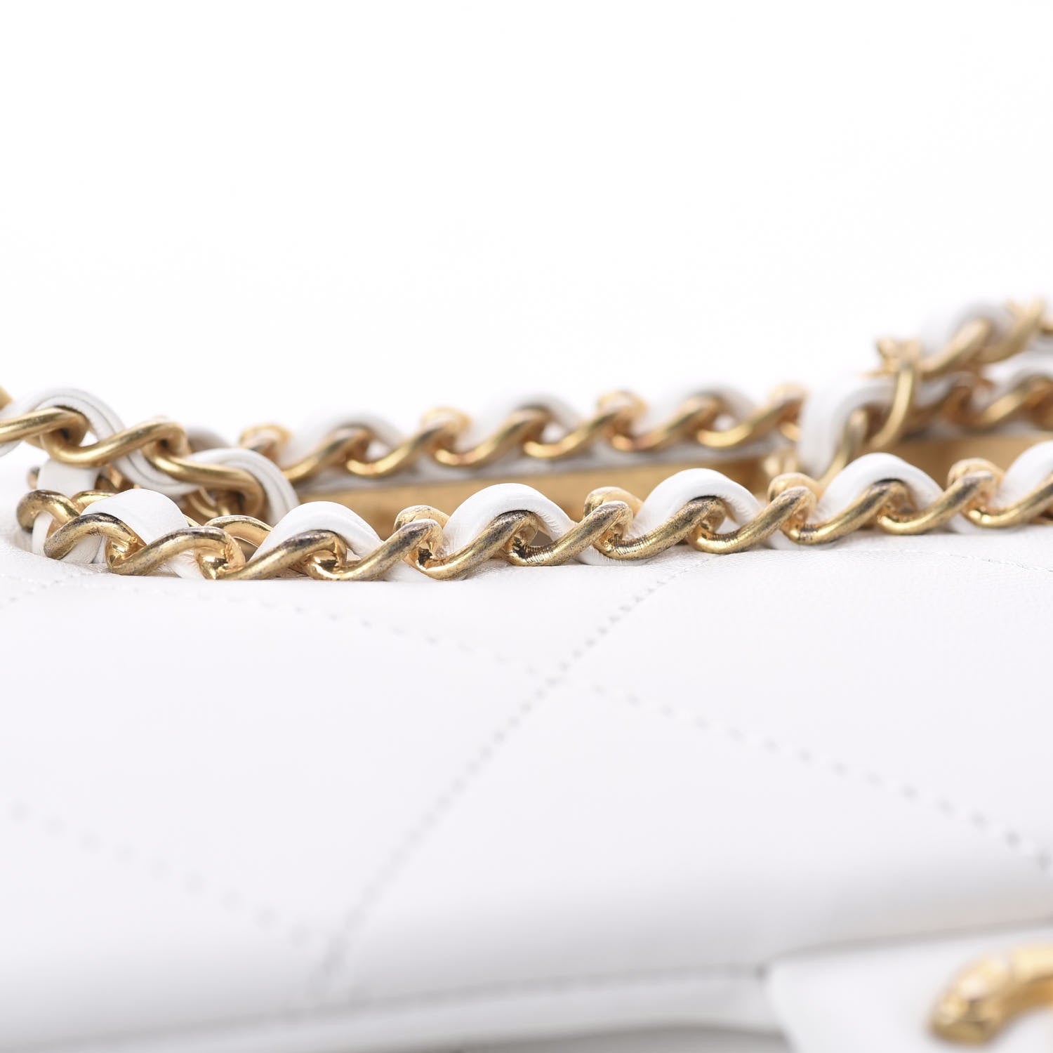 Chanel Lambskin A Real Catch Flap Bag White 11 of 13