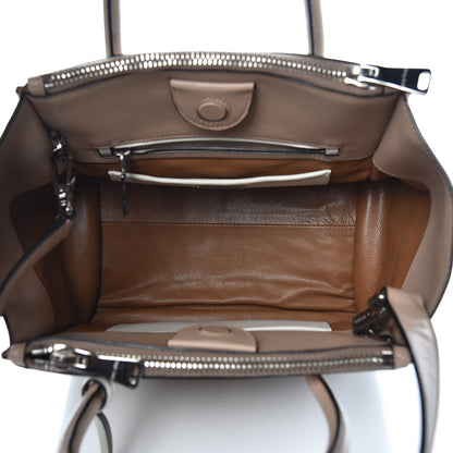 Miu Miu Soft Calf Colorblock Twin Pocket Tote Cammeo Cannella 6 of 13