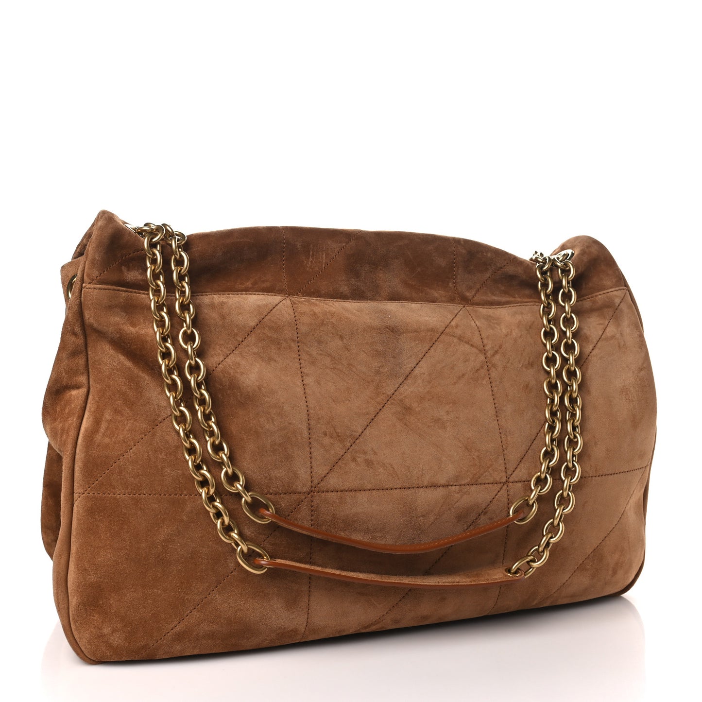 Suede Matelasse Monogram Large Jamie 4.3 Snuff