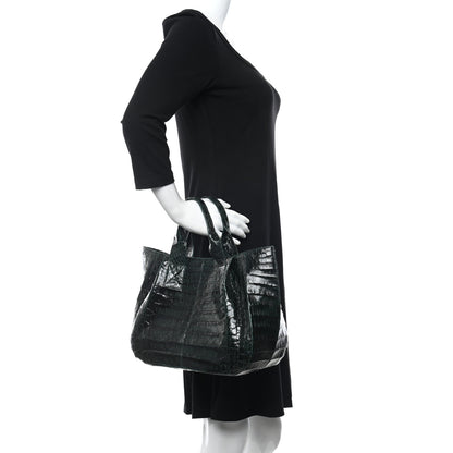 Nancy Gonzalez Crocodile Tote Green 3 of 12