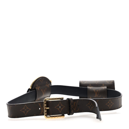 Louis Vuitton Monogram 30mm Daily Multi Pocket 80 32 Belt 2 of 6
