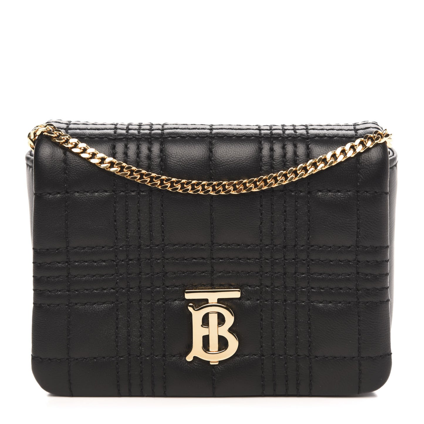 Lambskin Quilted Micro Lola Bag Black