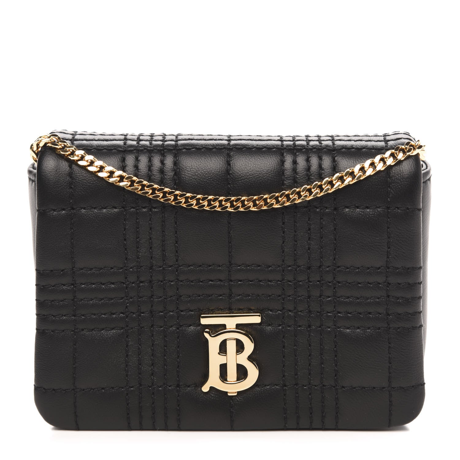 Burberry Lambskin Quilted Micro Lola Bag Black 1 of 9