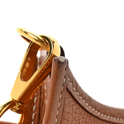 Hermes Taurillon Clemence Amazone Evelyne TPM Gold Cuivre 20 of 21