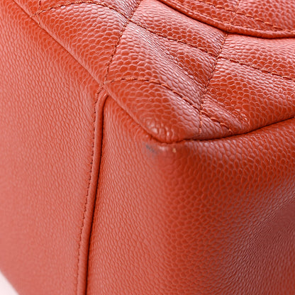 Chanel Caviar Quilted Grand Shopping Tote GST Orange 12 of 18